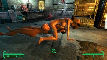 bad_tag aged_up breasts dark_skin fallout fallout_(series) fallout_3 large_breasts loli pussy