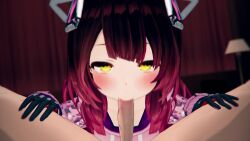 1boy 1girl android animated cum cum_in_mouth fellatio femdom hetero highres hololive looking_at_viewer oral orange_eyes penis pov robin00 roboco-san robophilia robot robot_girl sound source_request tagme video virtual_youtuber
