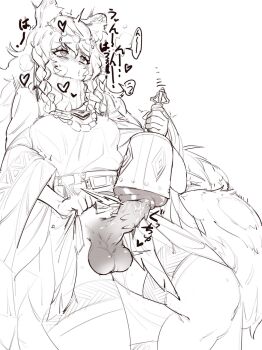 1futa animal_ear_fluff animal_ears arknights artificial_vagina bell braid dress erection futanari futanari_masturbation greyscale hair_between_eyes heart highres hitobashira_(1746164306) holding long_hair long_sleeves masturbation monochrome penis pramanix_(arknights) sex_toy simple_background snow_leopard_ears solo spiked_penis testicles thighhighs uncensored white_background wide_sleeves