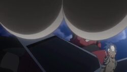 2boys 4girls :o accidental_pervert animated anime_screenshot arms_up bikini blue_hair blush bouncing_breasts breasts closed_eyes glasses gurren-lagann jumping kamina_(ttgl) kinon_bachika kiyal_bachika kiyoh_bachika large_breasts looking_at_another midriff multiple_boys multiple_girls navel o/ open_mouth outstretched_arms simon_(ttgl) sound stomach surprised swimsuit tagme tengen_toppa_gurren_lagann topless_female underboob underwear video view_between_breasts wardrobe_malfunction white_bikini yoko_littner