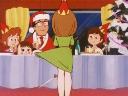 3boys 4girls 80s alcohol animated anime_screenshot ass assisted_exposure blush bottle clothes_lift embarrassed glasses grin humiliation legs mai_machiko maicching_machiko-sensei multiple_boys multiple_girls oldschool panties retro_artstyle shota skirt skirt_lift smile tagme underwear upskirt video wine yamagata_kunio