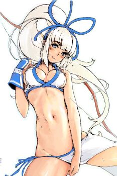 1girl breasts cleavage groin henreki_san lowleg majikina_mina navel samurai_spirits tagme translation_request