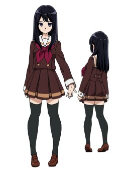 Rule 34 | 1girl, black hair, black thighhighs, brown serafuku, brown shirt, brown skirt, closed mouth, full body, hibike! euphonium, kitauji high school uniform, kousaka reina, loafers, long hair, long sleeves, looking at viewer, multiple views, neckerchief, official art, pleated skirt, purple eyes, red neckerchief, sailor collar, school uniform, second-party source, serafuku, shirt, shoes, simple background, skirt, standing, tachi-e, thighhighs, transparent background, turnaround, white sailor collar