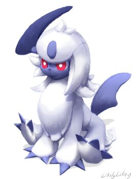 absol absurdres character_doll commentary doll gen_3_pokemon highres likey nintendo no_humans object_focus pokemon signature simple_background still_life white_background