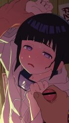 1boy 1girl 5_nan_(5nan_5nan) age_difference animated arm_grab arm_up audible_speech bar_censor blue_hair blush brown_background censored clenched_hands closed_eyes cum cum_on_body cum_on_hair cum_on_hands dark-skinned_male dark_skin domination ejaculation embarrassed facial forced foreskin full-face_blush grey_eyes hand_to_own_mouth headband heavy_breathing hetero highres hood hoodie hyuuga_hinata jacket konohagakure_symbol loli looking_at_viewer masturbation naruto_(series) open_mouth pale_skin penis pov pov_hands rape restrained scared ejaculation short_hair size_difference sound sound_effects squinting sweat sweatdrop sweater tagme tearing_up tears video wavy_mouth white_eyes white_hoodie wooden_wall