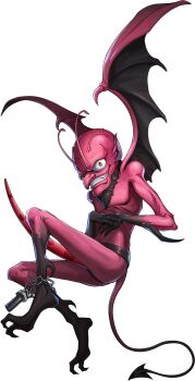 1boy antennae artist_request beard black_fundoshi black_hair bolt_(hardware) chain colored_skin demon_(megami_tensei) demon_boy demon_tail demon_wings dildo facial_hair fundoshi grin highres incubus_(megami_tensei) japanese_clothes official_art orange_eyes persona persona_5 persona_5:_the_phantom_x pink_skin sex_toy shin_megami_tensei smile solo strap-on tail third-party_source transparent_background wings