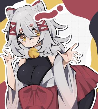 Rule 34 | 1girl, absurdres, animal ears, artist request, black bodysuit, body freckles, bodysuit, bow, breasts, commentary, commission, english commentary, fox ears, fox girl, fox tail, freckles, frills, fur collar, gohei, hair between eyes, hair bow, hair ornament, hair ribbon, highres, indie virtual youtuber, japanese clothes, kagari kitsune, large breasts, long hair, long sleeves, messy hair, multicolored hair, nontraditional miko, pink hair, red ribbon, ribbon, sidelocks, simple background, skeb commission, skirt, sleeves past fingers, sleeves past wrists, slit pupils, solo, tail, virtual youtuber, white hair, yellow eyes