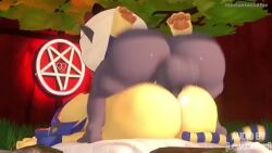 1boy 1girl 3d animal_crossing animal_ears animated ankha_(animal_crossing) ass ass_focus black_skin blue_hair bouncing_testicles boy_on_top cat_ears cat_girl cat_tail colored_skin completely_nude cult_of_the_lamb cum cum_in_pussy cum_overflow ejaculation from_behind full_body furry furry_female furry_male furry_with_furry genderswap genderswap_(otm) hetero huge_ass interspecies large_penis legs_up leviantanre lewdsound looping_animation lying mating_press medium_hair missionary moaning nintendo nude on_back penis pinkrotten pumping second-party_source sex sheep_boy sheep_ears shortstack sound tagme tail testicles the_lamb_(cult_of_the_lamb) uncensored vaginal video yellow_skin