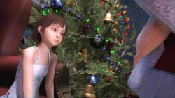 1boy 1girl 3d age_difference animated ass brown_eyes brown_hair christmas christmas_tree erection female_focus final_fantasy final_fantasy_vii final_fantasy_vii_remake hetero highres large_insertion large_penis lesdias loli marlene_wallace matching_hair/eyes no_panties nude older_male_and_younger_female penis penis_awe pussy realistic santa_costume sex shadez short_hair size_difference sound spread_legs square_enix testicles uncensored vaginal video