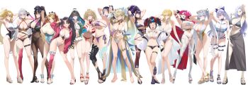 6+girls :d absurdres ahoge alternate_breast_size alternate_costume anklet arm_guards arm_up armlet armor armpits arms_up artoria_pendragon_(fate) artoria_pendragon_(swimsuit_ruler)_(fate) baobhan_sith_(fate) baobhan_sith_(swimsuit_pretender)_(third_ascension)_(fate) bare_arms bare_legs bare_shoulders barefoot bead_bracelet beads belly_chain bikini black_bikini black_gloves black_hair black_hat black_one-piece_swimsuit black_shorts blonde_hair blue_eyes blue_hair blue_lips blue_nails blue_one-piece_swimsuit blunt_bangs blush bracelet breasts britomart_(fate) brown_pantyhose choker cleavage closed_mouth collarbone colored_inner_hair commentary_request covered_navel criss-cross_halter detached_sleeves diagonal_bangs double_bun earrings ereshkigal_(fate) eyeliner eyepatch_bikini fate/grand_order fate_(series) feet full_body fur-trimmed_legwear fur_trim glasses gloves gradient_hair greaves green_eyes green_jacket grey_eyes grey_hair grin hair_between_eyes hair_bun hair_intakes hair_ornament hair_over_one_eye hair_ribbon halterneck hand_on_own_hip hat high_heels high_ponytail highleg highleg_one-piece_swimsuit highres holding_baton hood hooded_jacket hoop_earrings huge_breasts ishtar_(fate) ishtar_(swimsuit_rider)_(fate) jacket jeanne_d&#039;arc_(fate) jeanne_d&#039;arc_(swimsuit_archer)_(second_ascension)_(fate) jeanne_d&#039;arc_alter_(fate) jeanne_d&#039;arc_alter_(swimsuit_berserker)_(fate) jewelry kurozawa_yui large_breasts legs long_hair long_sleeves looking_at_viewer low-tied_long_hair makeup medium_breasts minamoto_no_raikou_(fate) minamoto_no_raikou_(fate/grand_order) minamoto_no_raikou_(swimsuit_lancer)_(fate) minamoto_no_raikou_(swimsuit_lancer)_(third_ascension)_(fate) morgan_le_fay_(fate) morgan_le_fay_(water_princess)_(fate) mrs._snake_(fate) multicolored_hair multiple_girls murasaki_shikibu_(fate) murasaki_shikibu_(swimsuit_rider)_(fate) murasaki_shikibu_(swimsuit_rider)_(first_ascension)_(fate) nail_polish navel necklace necktie nero_claudius_(fate) nero_claudius_(swimsuit_caster)_(fate) o-ring o-ring_bikini off_shoulder one-piece_swimsuit one_eye_closed open_clothes open_jacket open_mouth pantyhose parted_bangs pink_hair pink_jacket pink_thighhighs pointy_ears ponytail presenting_armpit purple_bikini purple_eyes purple_hair purple_necktie red_bikini red_eyes red_hair red_nails red_ribbon red_thighhighs ribbon ruffle_bikini sandals sarong sei_shounagon_(fate) sei_shounagon_(swimsuit_berserker)_(first_ascension)_(fate) sessyoin_kiara sessyoin_kiara_(swimsuit_mooncancer)_(second_ascension) shoes short_shorts shorts side_ponytail sideboob sidelocks simple_background single_glove single_greave single_thighhigh smile sneakers ereshkigal_(swimsuit_beast)_(fate) standing stomach striped_bikini striped_clothes swimsuit tassel tenochtitlan_(fate) tenochtitlan_(swimsuit_mooncancer)_(fate) tenochtitlan_(swimsuit_mooncancer)_(first_ascension)_(fate) thigh_gap thigh_strap thighhighs thighlet thighs tiara toenail_polish toenails toes tomoe_gozen_(fate) tomoe_gozen_(swimsuit_saber)_(fate) tomoe_gozen_(swimsuit_saber)_(first_ascension)_(fate) twintails two_side_up underboob v very_long_hair white_background white_bikini white_hair white_jacket white_one-piece_swimsuit yellow_eyes