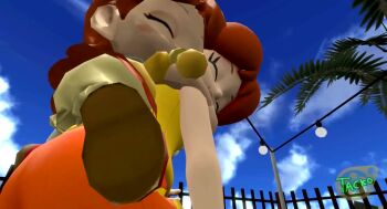 3d animated anus anus_peek ass ass_focus baby baby_daisy bare_legs breasts brown_hair child diaper dirty_ass fart gassy gassy_female legs leotard loli luigi nipples orange_panties pacifier panties perineum plump plump_butt princess princess_daisy princess_peach shirt shorts smelly_anus socks tagme toddler tomboy tooty underwear video