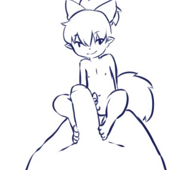 2boys age_difference anal animal_hands animated animated_gif anus aogami arms_behind_head barefoot blush bouncing_penis bulge cum cum_in_ass cum_inflation deep_penetration digitigrade ejaculating_while_penetrated ejaculation erection eye_contact feet fellatio flaccid fluffy footjob foreskin fox handjob inflation inuyasha large_insertion large_penis looking_at_another lowres male_focus male_penetrated masturbation monochrome multiple_boys navel nipples nude oral orgasm pawpads penis penis_size_difference sex shippou_(inuyasha) shota simple_background size_difference sketch stomach_bulge toes tongue tongue_out two-footed_footjob yaoi