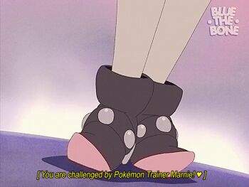1990s_(style) 2girls animated animated_gif artist_name asymmetrical_bangs black_choker black_jacket black_nails bluethebone boots character_name choker closed_mouth commentary dress earrings english_commentary english_text eyelashes floating_hair gen_8_pokemon green_eyes heart holding holding_poke_ball jacket jewelry knees marnie_(pokemon) morpeko morpeko_(full) multiple_girls nail_polish nintendo one_eye_closed pink_dress poke_ball poke_ball_(basic) pokemon pokemon_(creature) pokemon_swsh retro_artstyle sparkle standing subtitled team_yell team_yell_grunt twintails watermark