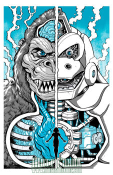 1girl anatomy ape biology brain chart cross-section diagram engineering_drawing giant giant_monster giant_robot gorilla heart highres interior kaiju king_kong king_kong_(series) king_kong_escapes lungs matt_frank mecha mechani-kong military monster organs rankin/bass_animated_entertainment reactor ribs robot schematic science science_fiction silhouette susan_watson toho weapon x-ray