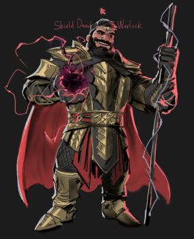 Rule 34 | 1boy, absurdres, armor, baldur's gate, baldur's gate 3, bara, beard, black sclera, cape, character request, colored sclera, dopey (dopq), dwarf, evil smile, facial hair, full body, gloves, gold armor, highres, looking at viewer, male focus, mature male, muscular, muscular male, mustache, original, red cape, red lightning, short hair, smile, solo, standing, tav (baldur's gate), thick mustache, tiara, umbrakinesis
