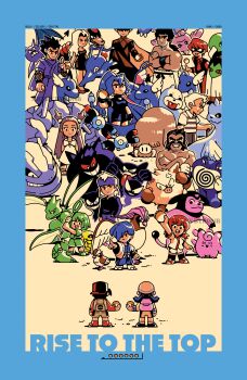 5girls 6+boys absurdres backpack bag bruno_(pokemon) bugsy_(pokemon) butterfly_net byronb cane chuck_(pokemon) clair_(pokemon) claws clefairy crobat crossed_arms dewgong dragonair ethan_(pokemon) falkner_(pokemon) fangs gastly gen_1_pokemon gen_2_pokemon gengar hand_net hat haunter head_out_of_frame highres hitmontop houndoom jasmine_(pokemon) kakuna karen_(pokemon) kingdra koga_(pokemon) kris_(pokemon) lance_(pokemon) magnemite mankey mask metapod miltank morty_(pokemon) multiple_boys multiple_girls nintendo pidgeotto pidgey piloswine poke_ball poke_ball_(basic) pokemon pokemon_(creature) pokemon_gsc pokemon_hgss poliwrath pryce_(pokemon) scyther seel serious smile standing steelix twintails whitney_(pokemon) will_(pokemon) wings xatu