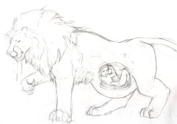 flat_chest lion lip_licking loli nipples nude open_mouth saliva scared sketch tagme trapped vore x-ray