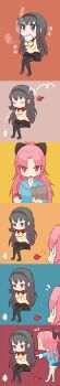10s 2girls ^^^ absurdres akemi_homura apologizing apple steamed_bun black_hair chibi comic fang food fruit hair_bun hair_ornament hairband highres homu long_hair long_image lossy-lossless mahou_shoujo_madoka_magica mahou_shoujo_madoka_magica_(anime) multiple_girls panicking pink_hair ponytail red_hair sakura_kyoko school_uniform silent_comic single_hair_bun tall_image tears tomonoma