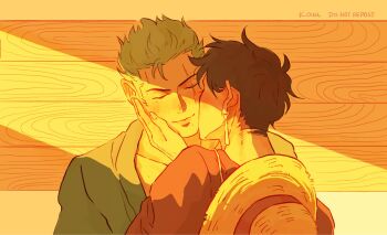 Rule 34 | black hair, earrings, green hair, highres, jewelry, male, scar, short hair, tagme