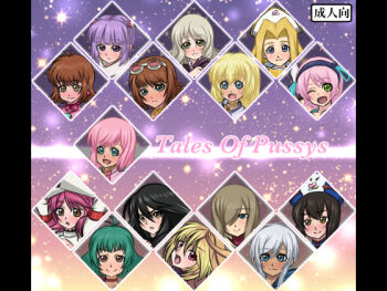 annie_barrs black_hair blonde_hair blue_eyes brown_hair cheria_barnes chloe_valens colette_brunel elize_lutus estellise_sidos_heurassein farah_oersted green_eyes green_hair kanonno_earhart milla_maxwell mint_adenade multiple_girls pink.s pink_hair purple_hair red_eyes rita_mordio rondoline_e._effenberg sophie_(tales) tales_of_(series) tales_of_berseria tales_of_eternia tales_of_graces tales_of_legendia tales_of_phantasia tales_of_rebirth tales_of_symphonia tales_of_the_abyss tales_of_the_world tales_of_the_world_radiant_mythology_2 tales_of_vesperia tales_of_xillia tear_grants velvet_crowe white_hair yellow_eyes