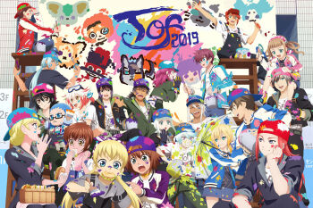 Rule 34 | 6+boys, 6+girls, artist request, asbel lhant, bandai namco, baseball cap, bienfu (tales), black eyes, black hair, black jacket, blonde hair, blue eyes, blue hair, blue hat, blue jacket, brown eyes, brown hair, character request, cheria barnes, claire bennett, closed eyes, closed mouth, commentary, edna (tales), elle mel marta, english commentary, goede (tales), green eyes, grey hair, grey shirt, hat, holding, holding umbrella, hubert ozwell, jacket, lailah (tales), lloyd irving, long hair, looking at viewer, ludger will kresnik, luke fon fabre, medium hair, mieu (tales), mikleo (artist) (tales), mikleo (tales), morgrim (tales), multiple boys, multiple girls, noishe, normin (tales), official alternate costume, official alternate hairstyle, official art, open mouth, paint, paint can, paint on clothes, paint splatter, paint splatter on face, paint stains, paintbrush, painting (action), pascal (tales), patty fleur, phoenix (tales), pink hair, pink hat, pink jacket, purple eyes, purple hair, purple hat, purple jacket, raven (tales), red hair, red hat, red jacket, repede (tales), rita mordio, shirt, short hair, sophie (tales), sorey (tales), suspenders, tales of (series), tales of berseria, tales of festival, tales of graces, tales of rebirth, tales of symphonia, tales of the abyss, tales of vesperia, tales of xillia, tales of xillia 2, tales of zestiria, umbrella, velvet crowe, white hair, white shirt, yellow eyes, yuri lowell, zaveid (tales), zelos wilder