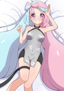 1girl absurdres big_hair breasts highres iono_(pokemon) long_hair multicolored_hair nintendo pokemon pokemon_sv rono_(lethys) small_breasts solo two-tone_hair very_long_hair