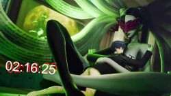 1boy 1girl 2024 3d amateurthrowaway animated atlus black_hair black_jacket black_lips blouse blue_hair bottomless breasts colored_skin countdown countdown_timer defeat fellatio femdom gameplay_mechanics giant giantess height_difference imminent_death jacket leg_lock long_hair makoto_yuki mask masked mating_press medium_breasts monster_girl multicolored_hair multicolored_skin music no_pants nude ohsolucky_(va) open_mouth oral penis persona persona_3 persona_3_reload red_mask school_uniform sex shadow_(persona) shirt short_hair size_difference smile sound sound_effects spread_legs tagme tall_female taller_female testicles twintails two-tone_hair two-tone_skin uncensored vaginal video white_hair white_shirt yuki_makoto