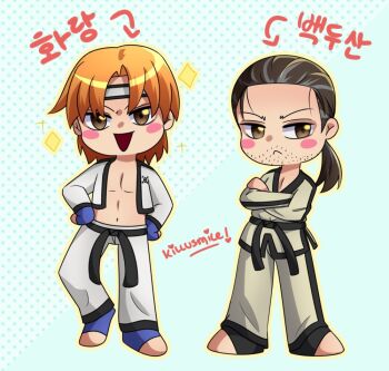 Rule 34 | baek doo san, chibi, hwoarang (tekken), non-web source, tekken