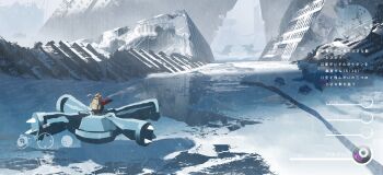 1girl abandoned absurdres aggron animal asteroid_ill bag baxcalibur black_gloves building city claws coat day dragon fangs fluffy gen_3_pokemon gloves highres horns ice long_sleeves long_tail looking_at_another metagross multiple_others nintendo open_mouth outdoors outstretched_arm pants poke_ball pokemon pokemon_(creature) ponytail post-apocalypse red_coat riding riding_pokemon river ruins scenery seal_(animal) see-through_silhouette shadow snow snowing spheal spine spines spinosaurus tail tusks user_interface walrein