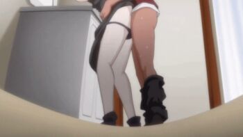 1boy 1girl 2023 20s aftersex animated animated_gif anime_screenshot ass bathroom blush boots boy_(majo_wa_kekkyoku_sono_kyaku_to) breasts censored choker cloak closed_eyes clothes_down clothing_aside collarbone cum cum_in_pussy dark-skinned_male dark_elf dark_skin doggystyle elf glasses grabbing_another's_arm grabbing_another's_breast green_hair grey_hair grope_from_behind groping groping_breast hat high_ponytail hotel hotel_room huge_ass large_breasts legs_apart long_hair lowres majo_wa_kekkyoku_sono_kyaku_to..._the_animation mashima_mojikawa mature_female nipples open_mouth panties panties_around_leg panties_aside pointy_ears ponytail purple_eyes pussy pussy_juice sex sex_from_behind short_male sink sitting size_difference spread_legs standing sweat tagme tall_female tall_female_short_male underwear uniform_vest unworn_cloak unworn_clothes waist_ribbon waitress_uniform wide_hips window witch witch_hat