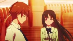 animated anime_screenshot audible_speech ayanokouji_kiyotaka english_audio flashback horikita_suzune sound tagme twilight video youkoso_jitsuryoku_shijou_shugi_no_kyoushitsu_e