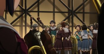 Rule 34 | 6+girls, black hair, blonde hair, blurry, blurry foreground, brown hair, double bass, euphonium, fuyuhino, grey hair, happy, hariya kaho, hibike! euphonium, hisaishi kanade, holding, holding instrument, hug, instrument, kamiishi yayoi, katou hazuki, kawashima sapphire, kousaka reina, kuroe mayu, long hair, medium hair, multiple girls, oumae kumiko, ponytail, school uniform, short hair, smile, suzuki mirei, suzuki satsuki, trumpet, tsukinaga motomu, tuba