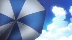 2boys 6+girls ahoge animated arms_up ass audible_speech bare_shoulders barefoot beach beach_towel beach_umbrella bikini blonde_hair blue_eyes breasts brown_eyes brown_hair chuunibyou_demo_koi_ga_shitai! cleavage closed_eyes closed_mouth cloud cooler day dekomori_sanae dot_nose double_bun english_audio eyepatch fan feet flip-flops frilled_bikini frills hair_bun hand_on_another&#039;s_head happy hat head_tilt holding holding_tray holding_unworn_clothes holding_unworn_hat isshiki_makoto japanese_text legs long_hair lying male_swimwear male_underwear medium_breasts mountain multiple_boys multiple_girls navel nibutani_shinka no_shirt one-piece_swimsuit outdoors own_hands_together peace_symbol pointing pointing_at_another ponytail purple_hair red_eyes running sandals scenery short_hair sky small_breasts smile sound standing sunburn sweatdrop swim_trunks swimsuit table takanashi_rikka talking tan tanline teeth television thighs togashi_yuuta towel tray tree tsuyuri_kumin umbrella underwear unworn_hat unworn_headwear unworn_sandals video view_between_legs water water_gun wind_chime