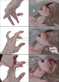 2girls absurdres beidou_(genshin_impact) blonde_hair blush brown_hair closed_eyes commentary cunnilingus female_orgasm fingering genshin_impact hair_ornament highres lart_art1 long_hair multiple_girls ningguang_(genshin_impact) open_mouth oral orgasm pussy_juice pussy_juice_on_fingers sweat tassel tassel_hair_ornament yuri