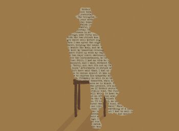 1other censored censored_identity crossed_legs english_text faceless facing_viewer fake_transparency fedora full_body hands_on_lap hat highres male_focus original sitting solo sonaireeart stool text_background