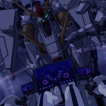 cockpit gundam gundam_hathaway's_flash hcags mecha mobile_suit_gundam piloting pov robot