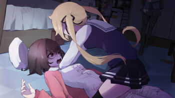 2girls asphyxiation catfight huichaz katou_megumi multiple_girls saenai_heroine_no_sodatekata sawamura_spencer_eriri tagme