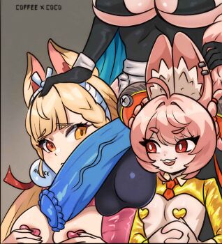 1futa 2girls absurdres ahegao akeno_(itsnafulol) alice_thymefield animal_penis apron ass bikini blonde_hair blue_hair blush bow braid breasts breasts_out coffeexcoco ears_up fellatio furry furry_female furry_with_non-furry futa_with_female futanari grabbing_another's_hair hair_bow hair_ornament hair_ribbon heterochromia highres holding_another's_hair horse_penis huge_breasts imminent_penetration impregnation interspecies large_penis maid maid_apron maid_bikini maid_headdress multiple_girls oral penis pink_eyes pink_fur pink_hair rabbit rabbit_ears rabbit_girl rabbit_tail red_eyes reverse_bunnysuit reverse_outfit ribbon swimsuit testicles thick_thighs thighhighs thighs tongue tongue_out unconventional_maid wide_hips yellow_eyes zenless_zone_zero zhao_(zenless_zone_zero)