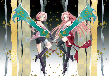 dual_persona green_eyes haruno_sakura nanji3 naruto:_road_to_ninja naruto_(series) naruto_shippuuden pink_hair