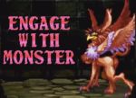 animated ass bouncing_breasts breasts griffin idle_animation large_breasts monster_girl pixel_art pointy_ears princess_crown thighs vanillaware video video wings