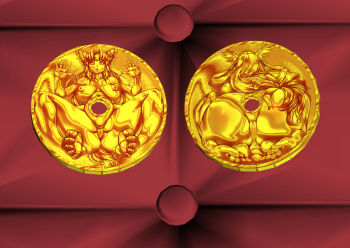 Rule 34 | 1girl, all fours, anus, ass, backboob, barefoot, bow, breasts, breasts apart, censored, coin, collarbone, colored nipples, colored sclera, colored skin, completely nude, dogeza, face down, forehead jewel, from above, from behind, full body, gold coin, gold hair, gold skin, hair bow, helmet, highres, huge nipples, large breasts, long hair, low-tied long hair, m legs, mou, multiple views, naked dogeza, navel, nipples, nude, objectification, open hands, own hands together, petrification, pussy, riesz, seiken densetsu, seiken densetsu 3, shiny nipples, spread fingers, spread legs, straight-on, toenails, toned, toned female, transformation, w arms, wide hips, winged helmet, yellow bow, yellow eyes, yellow nails, yellow nipples, yellow sclera, yellow skin