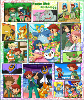 3girls 6+boys alakazam ash_ketchum barry_(pokemon) blonde_hair blue_eyes blue_hair breloom brock_(pokemon) brown_eyes brown_hair child dawn_(pokemon) empoleon floatzel gen_1_pokemon gen_3_pokemon gen_4_pokemon hat jessie_(pokemon) kenny_(pokemon) machoke minun multiple_boys multiple_girls nando_(pokemon) nintendo pikachu pink_hair piplup plusle pokemon pokemon_(anime) pokemon_(creature) prinplup red_eyes turtwig ursula_(pokemon) zoey_(pokemon)