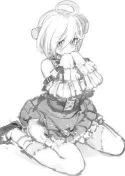 Rule 34 | absurdres, azur lane, dress, frilled dress, frills, gulp5959, highres, kneeling, shy, tagme, terror (azur lane)