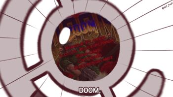 artist_name commentary def_fault doom_(series) doom_i english_commentary english_text game_screenshot_inset mage_staff object_focus screenshot_inset sousou_no_frieren staff