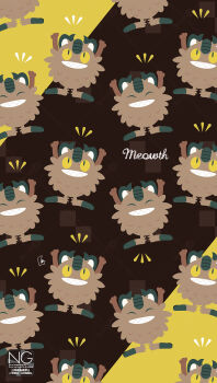 animal_focus arms_up cat closed_eyes colored_sclera fangs galarian_form galarian_meowth gen_8_pokemon grin highres meme_(sleepsheep) nintendo no_humans open_mouth pokemon pokemon_(creature) pokemon_focus sharp_teeth smile teeth yellow_sclera