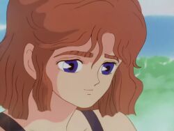 3girls air_bubble animated asagiri_rei asphyxiation black_eyes blonde_hair blue_eyes bow bowtie breasts brown_hair bubble competition_school_swimsuit competition_swimsuit drowning feet goggles idol_densetsu_eriko multiple_girls one-piece_swimsuit pool poolside purple_hair red_eyes school_swimsuit submerged swim_cap swim_goggles swimming swimsuit tagme tamura_eriko underwater video