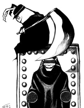 blade rabbit executioner monochrome scythe usavich weapon