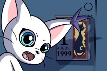 Rule 34 | animal ears, calendar, cat, cat ears, digimon, digimon (creature), gloves, holy ring, meme, tail, tailmon, today is august 1st (meme)