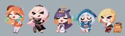 &gt;_&lt; 5girls :3 :d =_= ^_^ animal_hood animated ass_shake black_dress blonde_hair blue_hair bubba_(watson_amelia) chef_hat closed_eyes dancing deerstalker detached_sleeves dog dress fang gawr_gura gawr_gura_(1st_costume) halo hat holding holding_microphone holding_weapon hololive hololive_english holomyth hood microphone mori_calliope mori_calliope_(1st_costume) multicolored_hair multiple_girls ninomae_ina&#039;nis ninomae_ina&#039;nis_(1st_costume) official_art open_mouth orange_headwear pink_hair pointy_ears polearm purple_hair shark_hood silver_hair single_detached_sleeve single_thighhigh smile streaked_hair takanashi_kiara takanashi_kiara_(1st_costume) tentacle_hair the_monkey thighhighs tiara trident video virtual_youtuber watson_amelia watson_amelia_(1st_costume) weapon xd xyzal