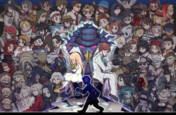 1other 6+boys 6+girls absolutely_everyone ada_mesmer aesop_carl andrew_kreiss ann_(identity_v) anne_lester antlers antonio_(identity_v) apple apron ascot back-to-back bald bandaged_head bandaged_neck bandages bane_(identity_v) beekeeping_suit beret bird black_eyes black_hair black_necktie black_sclera black_skin blindfold blonde_hair blue_eyes blue_skin bonbon_(identity_v) braid brown_hair burke_(identity_v) burn_scar button_eyes buttons capelet cat chain chair closed_eyes closed_mouth clown clown_nose collared_shirt colored_sclera colored_skin cowboy_hat cracked_skin curly_hair dark-skinned_female dark-skinned_male dark_skin demi_bourbon dress drill_hair earrings edgar_valden eli_clark emil_(identity_v) emily_dyer emma_woods everyone eyeshadow facial_hair facial_mark fake_horns fan_wujiu fang fedora fiona_gilman follower_(identity_v) food freckles freddy_riley fruit galatea_claude ganji_gupta glasses gloves goggles goggles_on_head grace_(identity_v) green_ascot green_eyes grey_eyes grey_hair grey_skin habit hair_over_eyes hair_over_one_eye half-closed_eyes hand_on_own_chest hands_on_own_chest hastur_(identity_v) hat helena_adams heterochromia highres holding holding_instrument holding_stick holding_stuffed_toy holding_violin hood hood_up horns hugging_doll hugging_object identity_v instrument intravenous_drip jack_(identity_v) jewelry joker_(identity_v) jose_baden joseph_desaulniers keigan_nichols_keogh kevin_ayuso kreacher_pierson kurt_frank leo_beck long_hair long_sleeves looking_down luca_balsa luchino_(identity_v) luchino_diruse lucky_guy makeup margaretha_zelle martha_behamfil mary_(identity_v) mask medium_hair melly_plinius memory_(identity_v) michiko_(identity_v) mini_hat mini_top_hat mole mole_under_mouth monster_boy monster_girl multicolored_hair multicolored_skin multiple_boys multiple_girls murro_morton mustache naib_subedar necklace necktie net nightmare_(identity_v) norton_campbell open_mouth orange_hair orange_sclera orpheus_(identity_v) owl own_hands_together paper patricia_dorval percy_(identity_v) philippe_(identity_v) pink_hair pointy_ears ponytail purple_eyes purple_skin red_eyeshadow red_hair robbie_(identity_v) robot round_eyewear sansai_toritori scales scar scar_across_eye scar_on_face scar_on_neck servais_le_roy shirt short_hair short_hair_with_long_locks short_sleeves single_braid single_drill sitting smile stick stitched_mouth stitches stuffed_toy tentacles the_will_brothers_(identity_v) top_hat torn_clothes tracy_reznik twin_braids two-tone_hair two-tone_skin vera_nair victor_grantz violin wavy_hair weeping_clown_(identity_v) white_dress white_gloves white_hair wick_(identity_v) william_ellis wu_chang xie_bi&#039;an yellow_ascot yellow_eyes